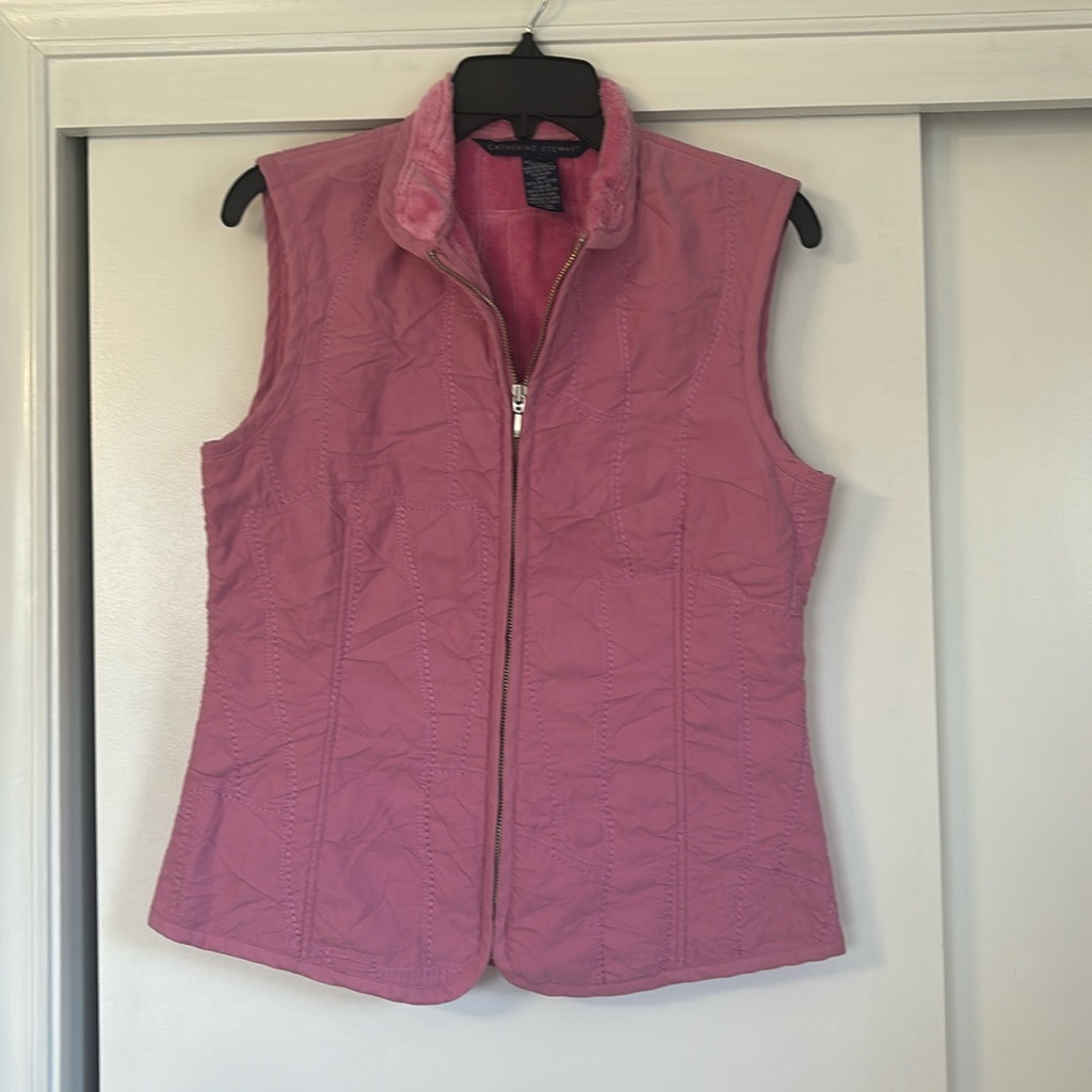 Pink Vest Size Small Catherine Stewart Brand
